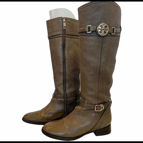 Tory Burch Teresa Leather riding Boots Size 6.5 - Picture 2 of 11